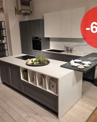 Cucina Essebi Primula legno frassino con penisola