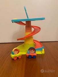 Garage-Scivolo per macchinine richiudibile