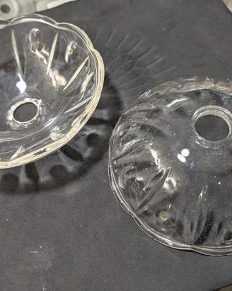 2 piattini bobeche cristallo lampadari