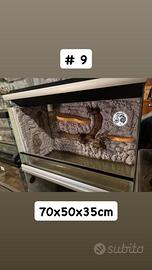 9. Teche/Terrari in vetro+sfondo 3D