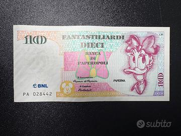 Banconota di Paperina 10 Fantastiliardi