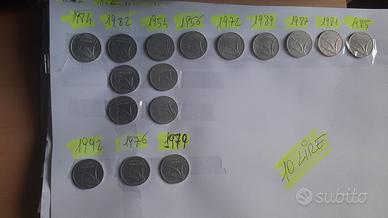 lire italiane da collezione