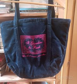 Borsa  velutata. spaziosa. IL GIARDINO  dei Punti