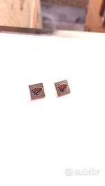 Spille set simbolo argento vintage