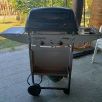 barbecue a gas campingaz expert con pietra lavica