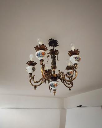 Lampadario art Decò originale anni '30