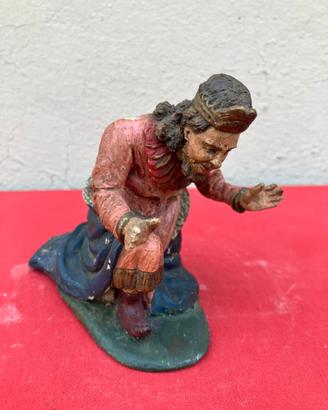 Statuina in terracotta Giuseppe presepe collezione