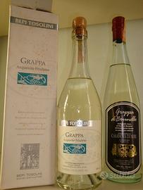 Grappa. 2 bottiglie. Collezione.