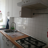 Cucina bianca Ikea con cappa e gas come nuovi