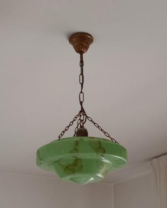 Lampadario marmorizzato a sospensione in stile Dec