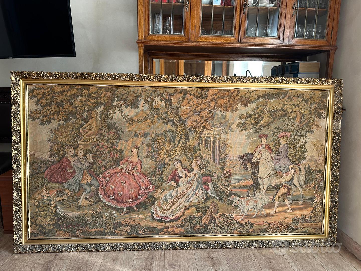 Grande Arazzo con scena galante, 213x115 cm