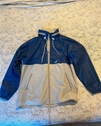K-way impermeabile blu-grigio