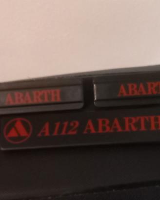 varie scritte a 112 abarth elite ecc
