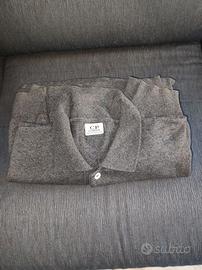 C. P. Company maglioncino collo a V  grigio scuro