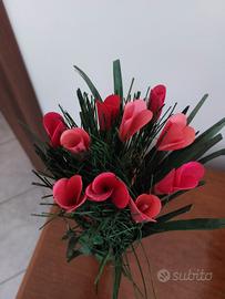 TERNA bouquet fiori secchi rosa e fucsia ikea