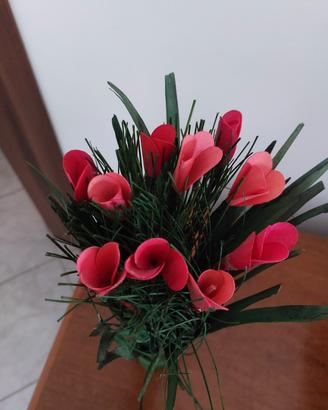 TERNA bouquet fiori secchi rosa e fucsia ikea