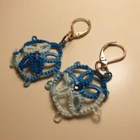 Orecchini in soutache (stoffa) sfumati