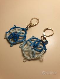 Orecchini in soutache (stoffa) sfumati
