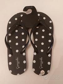 Infradito Camomilla Nere a Pois Misura40/41 Nuove 
