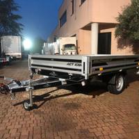 Rimorchio carrello con sponde 1500 kg