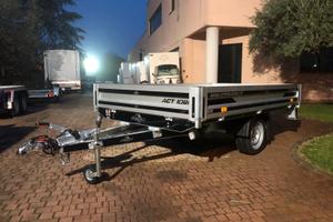 Rimorchio carrello con sponde 1500 kg