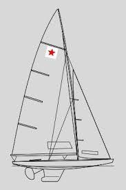 BARCA a VELA D'EPOCA Classe STAR Olimpica 1968