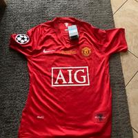 MANCHESTER UNITED MAGLIA HOME 2007/08 FINALE UCL