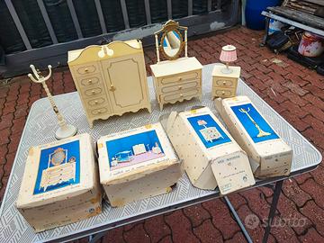 Camera da letto per le bambole vintage 