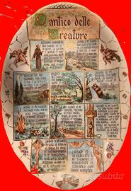 Piatto Ceramica Bavaria "Cantico delle Creature"