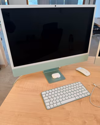 Imac verde M4 con scatola originale