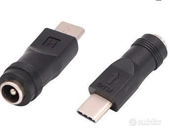 ConnettoreTipo C USB Maschio a DC 5.5x2.1mm Femmin