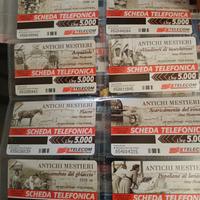 Schede telefoniche antichi mestieri 