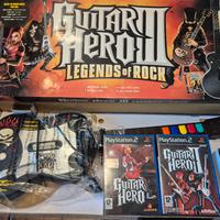 Guitar Hero I e II Ps2 con chitarra