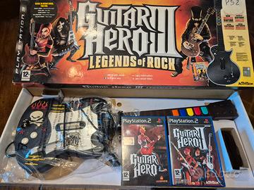 Guitar Hero I e II Ps2 con chitarra