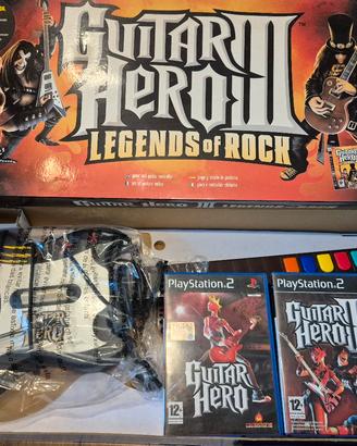 Guitar Hero I e II Ps2 con chitarra