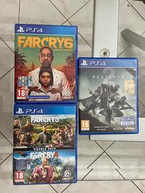 Videogiochi PS4 FAR CRY 4-5-6 + Destiny