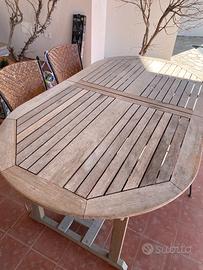 Tavolo da giardino in legno