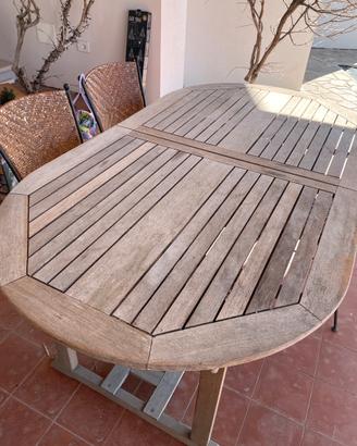 Tavolo da giardino in legno
