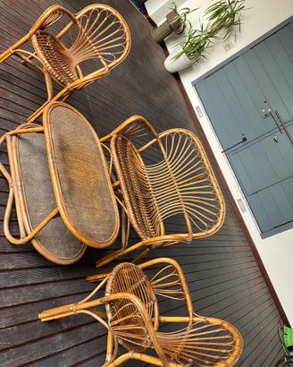 Set bamboo vintage