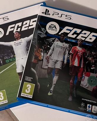 Fifa 26 e fifa 25 per PlayStation 5