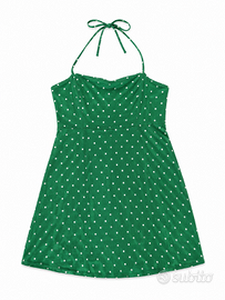 Vestito verde a pois bianchi Primark