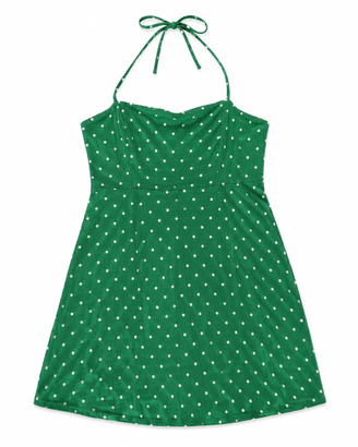 Vestito verde a pois bianchi Primark