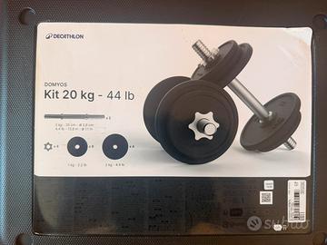 Kit pesi manubri decathlon 20kg