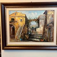 Quadro di G. Pisani, "Paesaggio", XX sec.