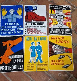 Cartelli segnaletici anni 60