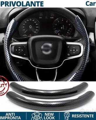 COPRIVOLANTE per VOLVO Effetto FIBRA CARBONIO Nero