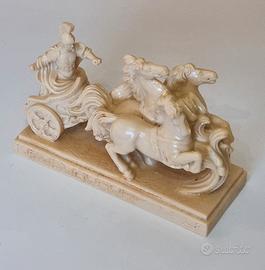 scultura biga romana in resina