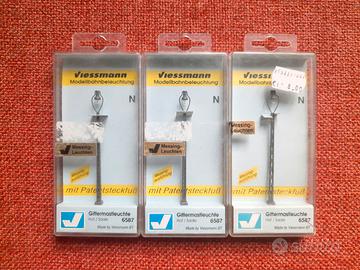 Scala N  1:160 -  Set di 3 lampioni a traliccio