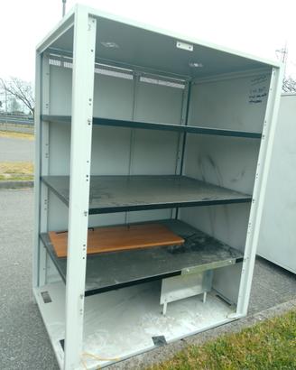 scaffali per batterie auto 