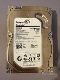 Hard disk Seagate Barracuda 2tb Sata 3,5”